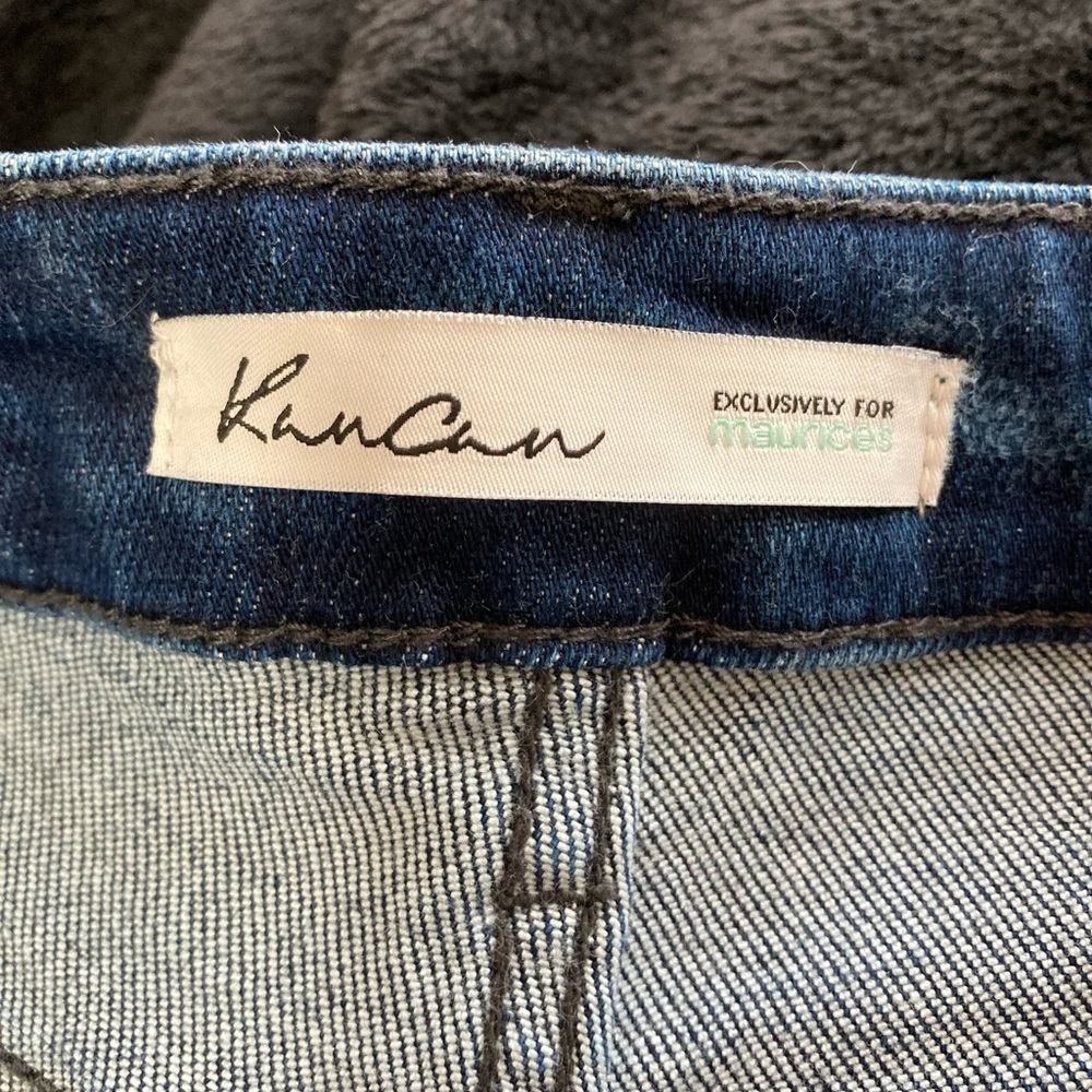 KanCan Dark Wash Stretch Distressed High Rise Skinny Jeans 27 - Picture 10 of 11